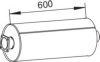 NISSA 091011010 Middle-/End Silencer